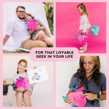 nerdbugs Heart Plush - I Aorta to Tell You How Much I Love You!- Adorable, Cute and Funny Cardiology...