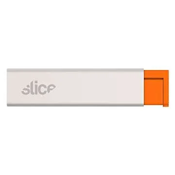 Slice Carton Safe Ceramic Box Cutter, 1 Pack, Grey + Orange