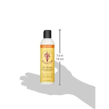 Jessicurl, Too Shea! Extra Moisturizing Conditioner for Curly Hair, No Fragrance Added, 8 Fl oz. Lea...