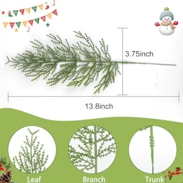 Hananona Artificial Pine Branches for Holiday Decor