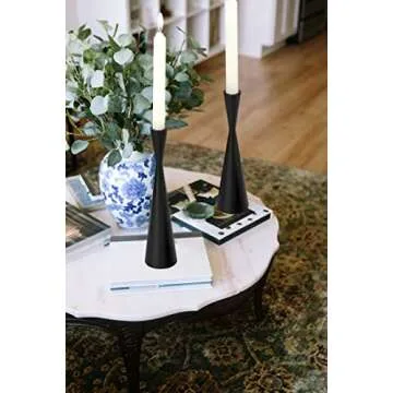 Vixdonos Elegant Taper Candlestick Holders Set of 3