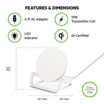 Belkin Boost Up Wireless Charging Stand 10W –Wireless Charger