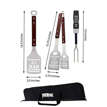 Panoware BBQ Grill Tools Set for Dad, Perfect Grilling Gift