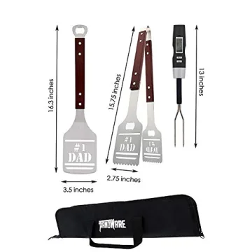 Panoware BBQ Grill Tools Set for Dad, Perfect Grilling Gift