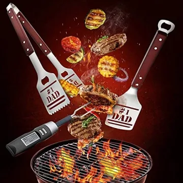 Panoware BBQ Grill Tools Set for Dad, Perfect Grilling Gift