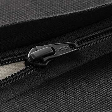 Node Fitness Organic Cotton 25" x 12" Rectangular Yoga Bolster - Black