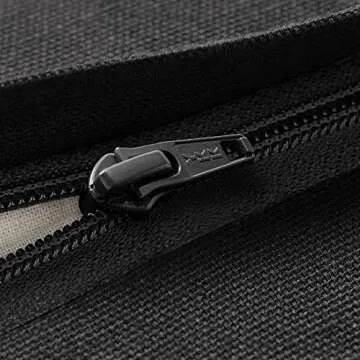 Node Fitness Organic Cotton 25" x 12" Rectangular Yoga Bolster - Black