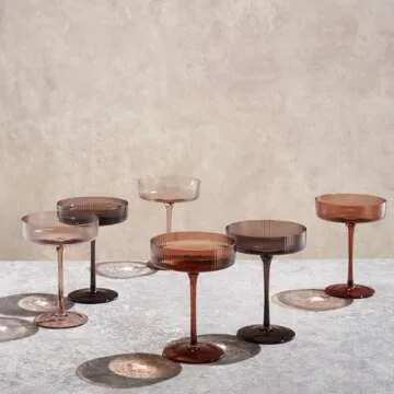 Khen Venus Glasses Luxury Set of 6 for Elegant Entertaining