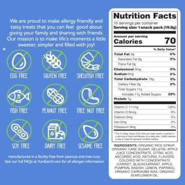 YumEarth Organic Gummy Bears - Allergy Friendly, Gluten Free