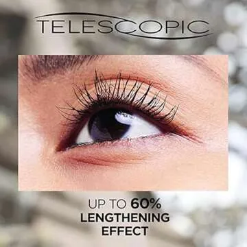 L'Oreal Paris Telescopic Mascara, Black [905] 0.27 oz (Pack of 3)