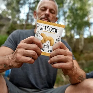 Roastery Coast Just Cashews Unsalted Snack Packs - 24 Individually Wrapped