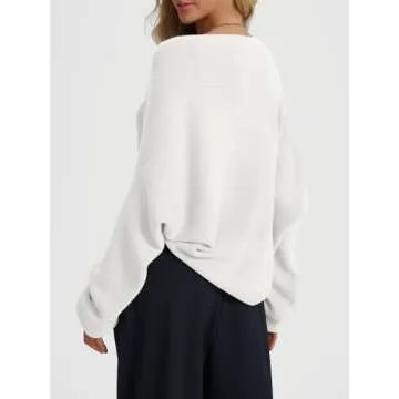 LILLUSORY Bolero Shrug Cropped Cardigan Sweater Fall Batwing Cute Casual Y2k Going Out Long Sleeve Open Front Knitted Sweaters 2025 White M
