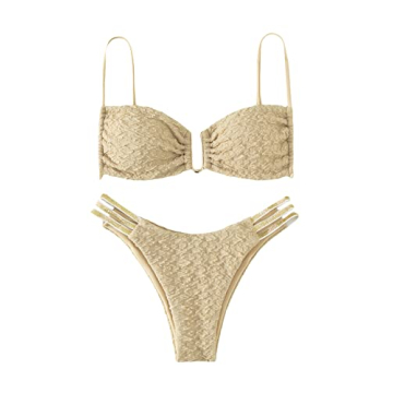 GORGLITTER Women's Sexy Adjustable Bikini Swimsuit