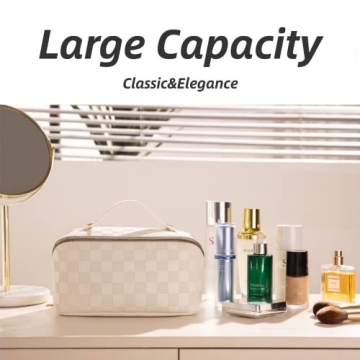 BIVIZKU Large Capacity Makeup Bags for Women | Travel & Organize