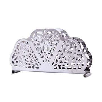 1pc Scalloped Napkin Holder Tissue Holder Wear-resistant Napkin Holder Napkin Storage Shelf Tissue D...