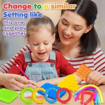 Fidget Sensory Toys for Kids Toddlers: 16 Pack Super Soft & Textured Squishy Sensory Fidget Toys for Autistic Children Special Needs | Sensory Stretchy Toys | Calm Down Toy for Toddler Girls Boys