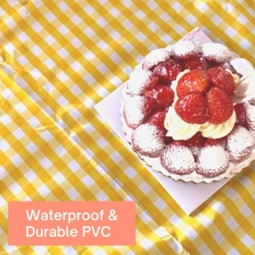 Waterproof Gingham Picnic Blanket Foldable Large XL Sizes