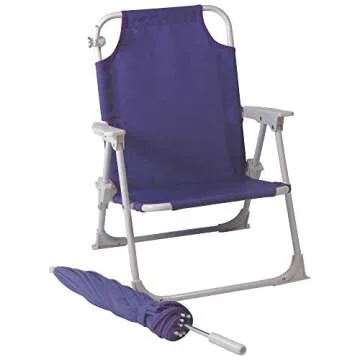 Redmon Beach Baby KIDS Umbrella Chair, Purple , 14W x 12D x 36.75H