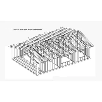 Timber Frame Kit Prefab DIY Building Home - 1409 Sq.Ft
