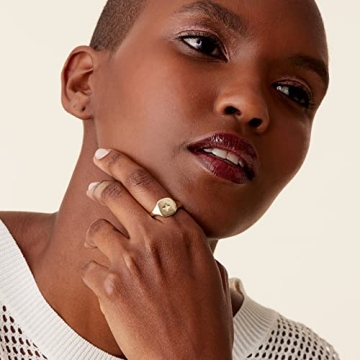 PAVOI North Star Design Signet Ring - Stylish Everyday Jewelry