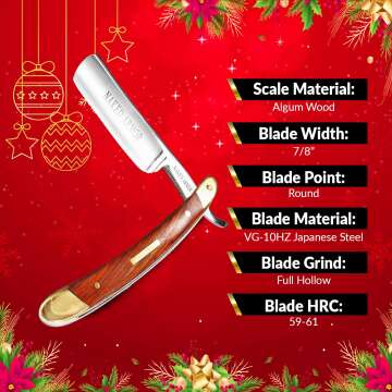 Men's Japanese Steel Straight Razor Shaving Kit