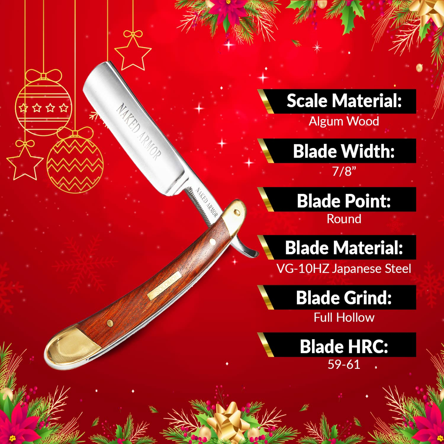 Men's Japanese Steel Straight Razor Shaving Kit