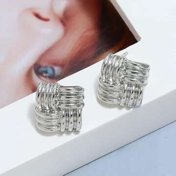 Stunning Sora Tuki Gold Statement Earrings for Women