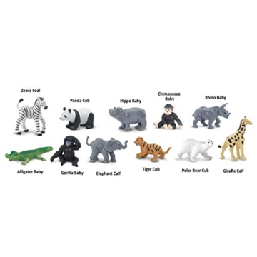 Safari Ltd Zoo Babies TOOB 11 Realistic Animal Figurines
