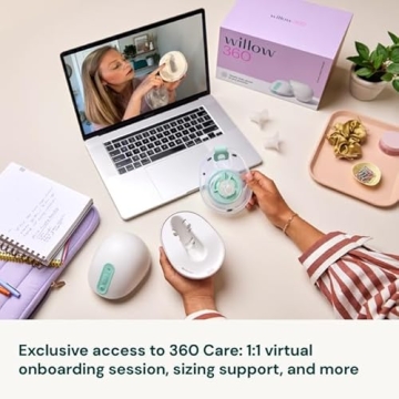 Willow 360 Wearable Breast Pump - Hands-Free, Leak-Proof, App Compatible