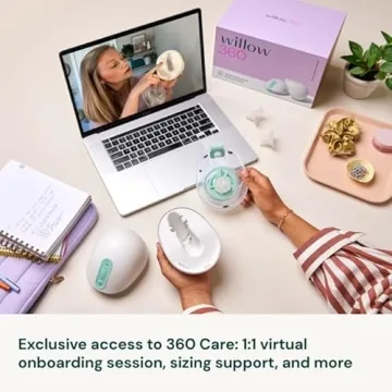 Willow 360 Wearable Breast Pump - Hands-Free, Leak-Proof, App Compatible