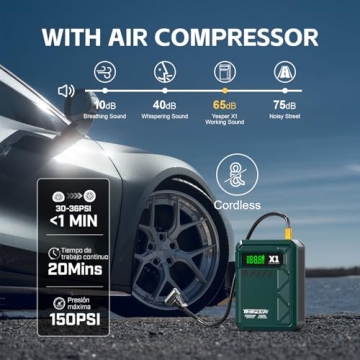 YESPER Jump Starter with Air Compressor and Power Bank