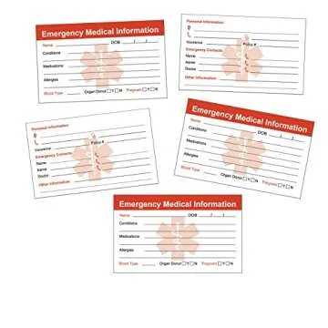 RXBC2011 Emergency Medical ID Cards for Peace of Mind