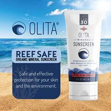 Olita SPF 30 Mineral Sunscreen - Reef Safe Organic Lotion