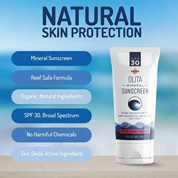 Olita SPF 30 Mineral Sunscreen - Reef Safe Organic Lotion