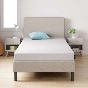 ZINUS Cooling Essential Memory Foam Mattress, Twin, White