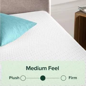 ZINUS Cooling Essential Memory Foam Mattress, Twin, White