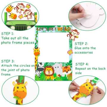 Safari Photo Booth Props for Jungle Theme Parties