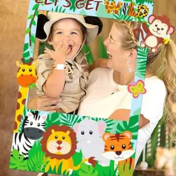 Safari Photo Booth Props for Jungle Theme Parties