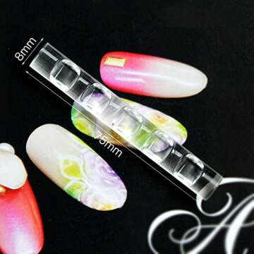 Set of 2 Nail Art Pen Holder, Gel Lip Nail Brush Carrier Rack, Crystal Pens Organizer for Beauty Tool Storage and Display (2pcs of Pen Holders)