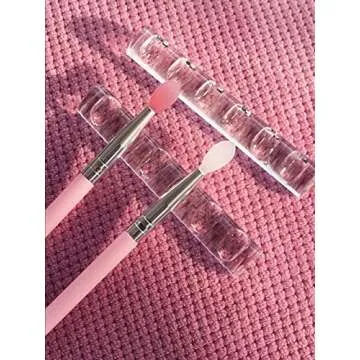 Set of 2 Nail Art Pen Holder, Gel Lip Nail Brush Carrier Rack, Crystal Pens Organizer for Beauty Tool Storage and Display (2pcs of Pen Holders)