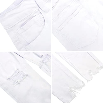 LONGYIDA Women's High Rise Ripped Skinny Jeans - Chic Comfort