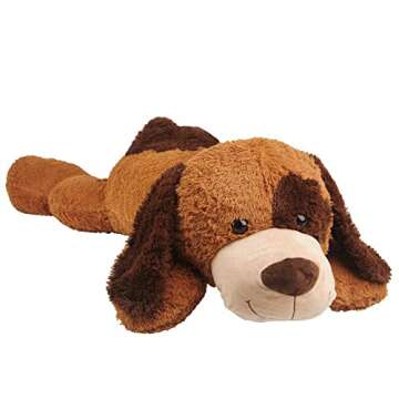 Giant Dog Stuffed Animals Cute Plush Soft Toys for Children Girlfriend Wife Gift, Light Brown 56 Inch, Valentine's Day Gifts Idea.