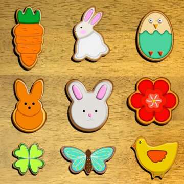 Easter Cookie Cutters Set - 9PCS for Fun Holiday Baking