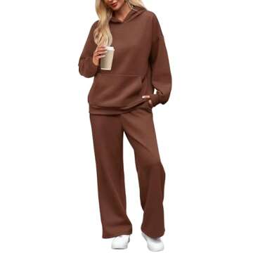 XIEERDUO Women’s Sweatsuits 2 Piece Set with Pockets – Stylish Oversized Hoodie for Fall 2024