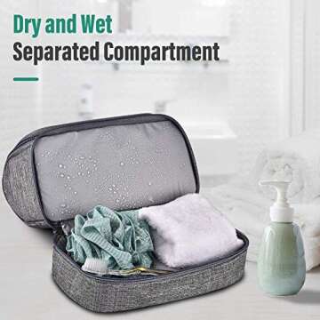 VAGREEZ Toiletry Bag - Large Waterproof Hanging Organizer