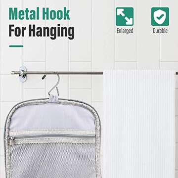 VAGREEZ Toiletry Bag - Large Waterproof Hanging Organizer