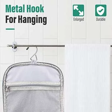 VAGREEZ Toiletry Bag - Large Waterproof Hanging Organizer