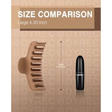 Dyrec 4 Pack Large Hair Clips for Women Thick Hair