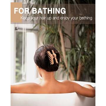 Dyrec 4 Pack Large Hair Clips for Women Thick Hair