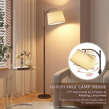 Stylish ANJIME Floor Lamp for Living Room and Office
